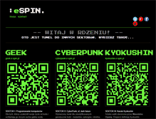 Tablet Screenshot of e-spin.pl